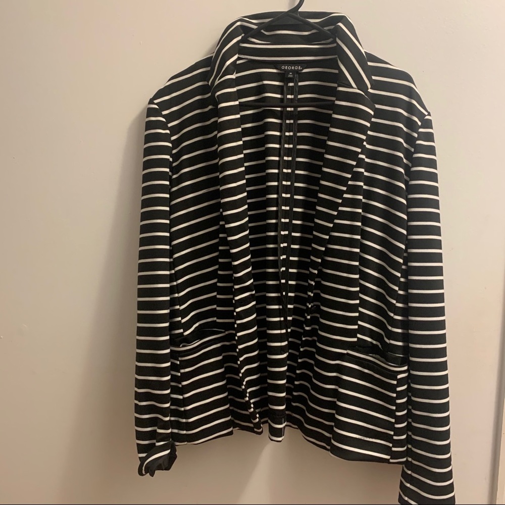 Striped Knit Blazer